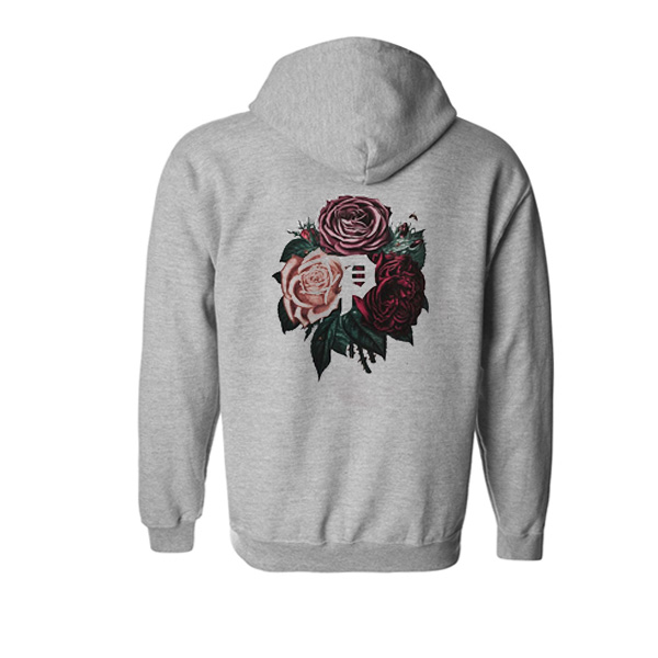 Floral Roses Hoodie BACK